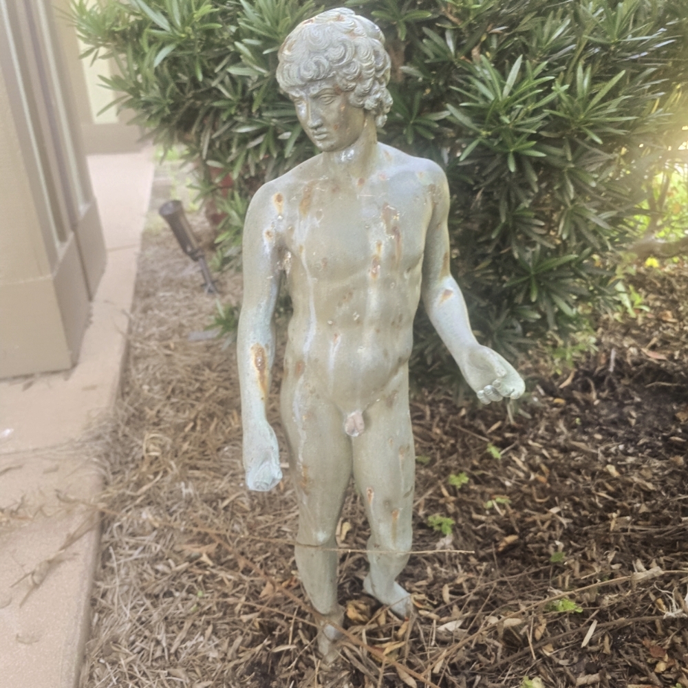 Antique-Style Gray Statue